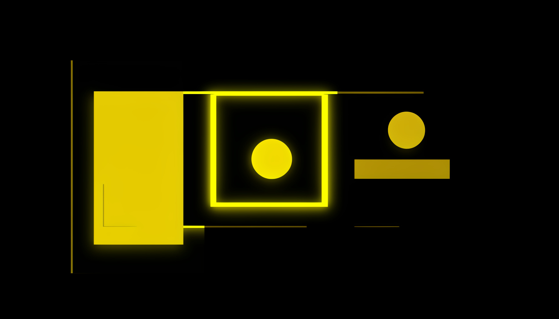 Ilustrasi vektor datar panel kasino emas dengan sorotan neon pada latar hitam